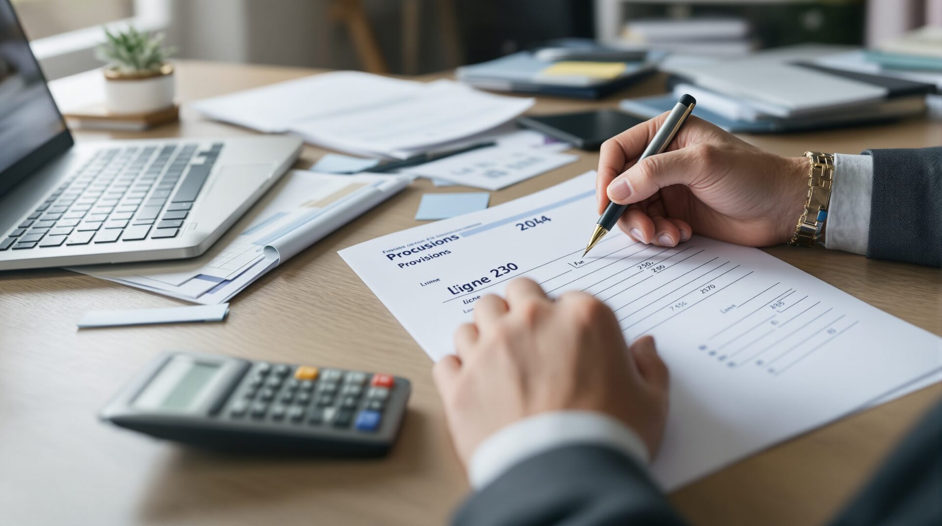 comment calculer la régularisation des provisions pour charges ligne 230