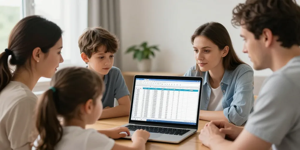 budget familial tableau excel